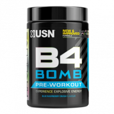 USN > B4 Bomb Pre-Workout 300g Blue Raspberry Crush USN > B4 Bomb Pre-Workout 300g Blue Raspberry Crush
