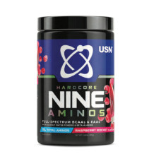 USN > Hardcore Nine Aminos - BCAA and EAA 390g - Raspberry Rocket USN > Hardcore Nine Aminos - BCAA and EAA 390g - Raspberry Rocket
